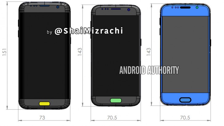 صور مسربة توضح الأبعاد المتوقعة لهاتف Galaxy S7 المنتظر
