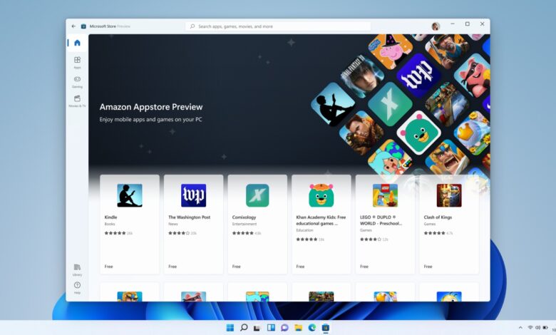 ويندوز 11 يتيح تشغيل تطبيقات أندرويد