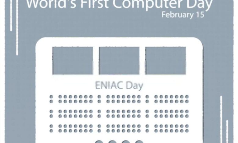 حجم اول كمبيوتر في العالم