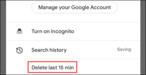 جوجل تسمح لمستخدمي أندرويد بحذف آخر 15 دقيقة من سجل بحث جوجل مدونة نظام أون لاين التقنية