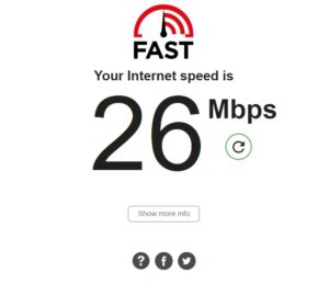 الصفحة الرئيسية internet speed test