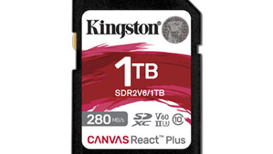 كينغستون ديجيتال تطلق بطاقة الذاكرة الجديدة Canvas React Plus V60
