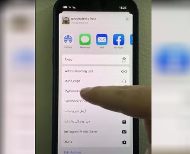 اختصار تنزيل فيديوهات للآيفون من جميع مواقع التواصل الاجتماعي