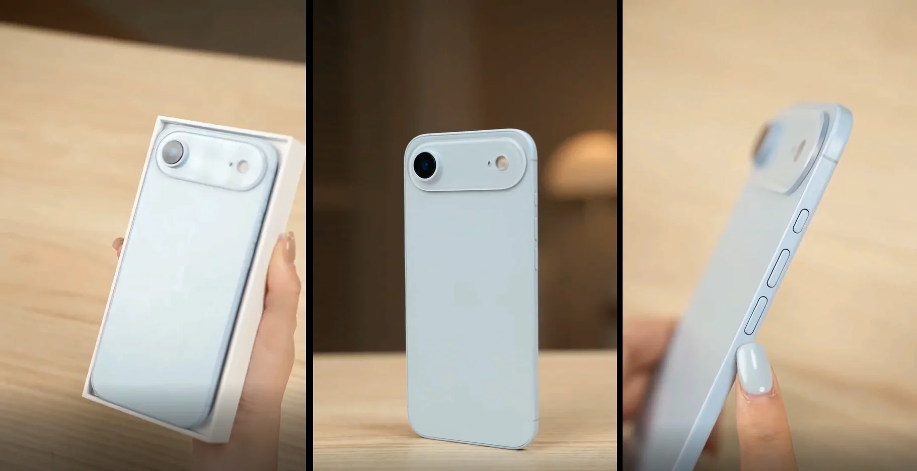 هاتف iPhone 17 Air الأزرق السماوي