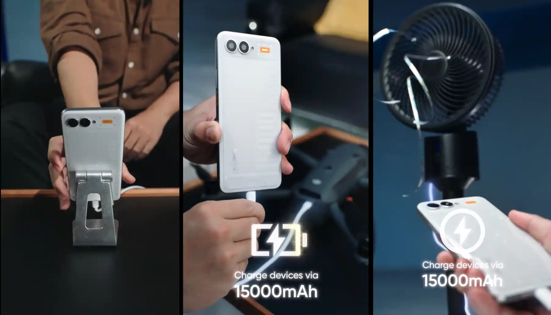 هاتف ريلمي الجديد يزود الأجهزة الأخرى بالطاقة