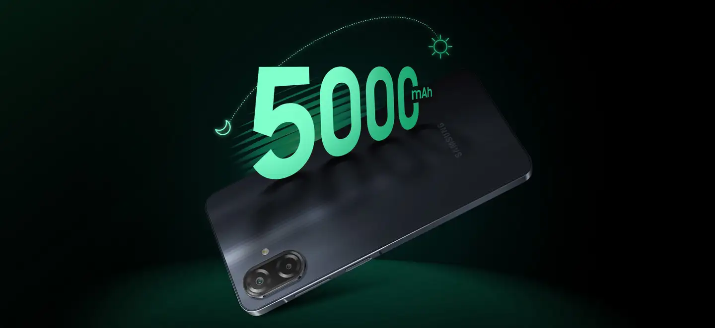 يأتي هاتف Galaxy M07 ببطارية سعة 5000 ميلي أمبير