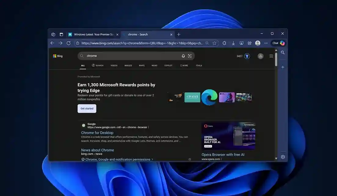 مايكروسوفت تقدم هدايا لمستخدمي متصفح كروم للإنتقال إلى Edge