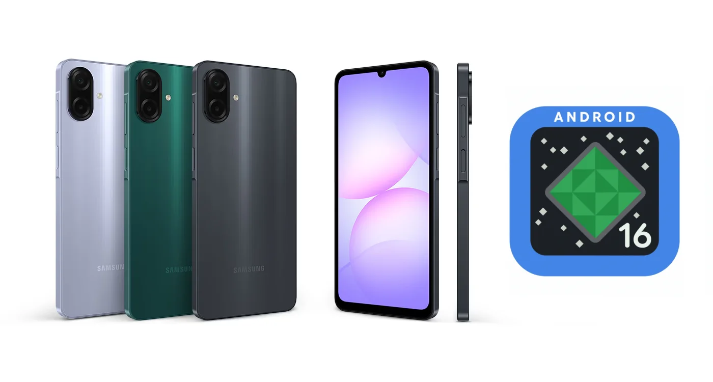 هاتفا جالكسي A07 وA06 حصلا على أندرويد 16