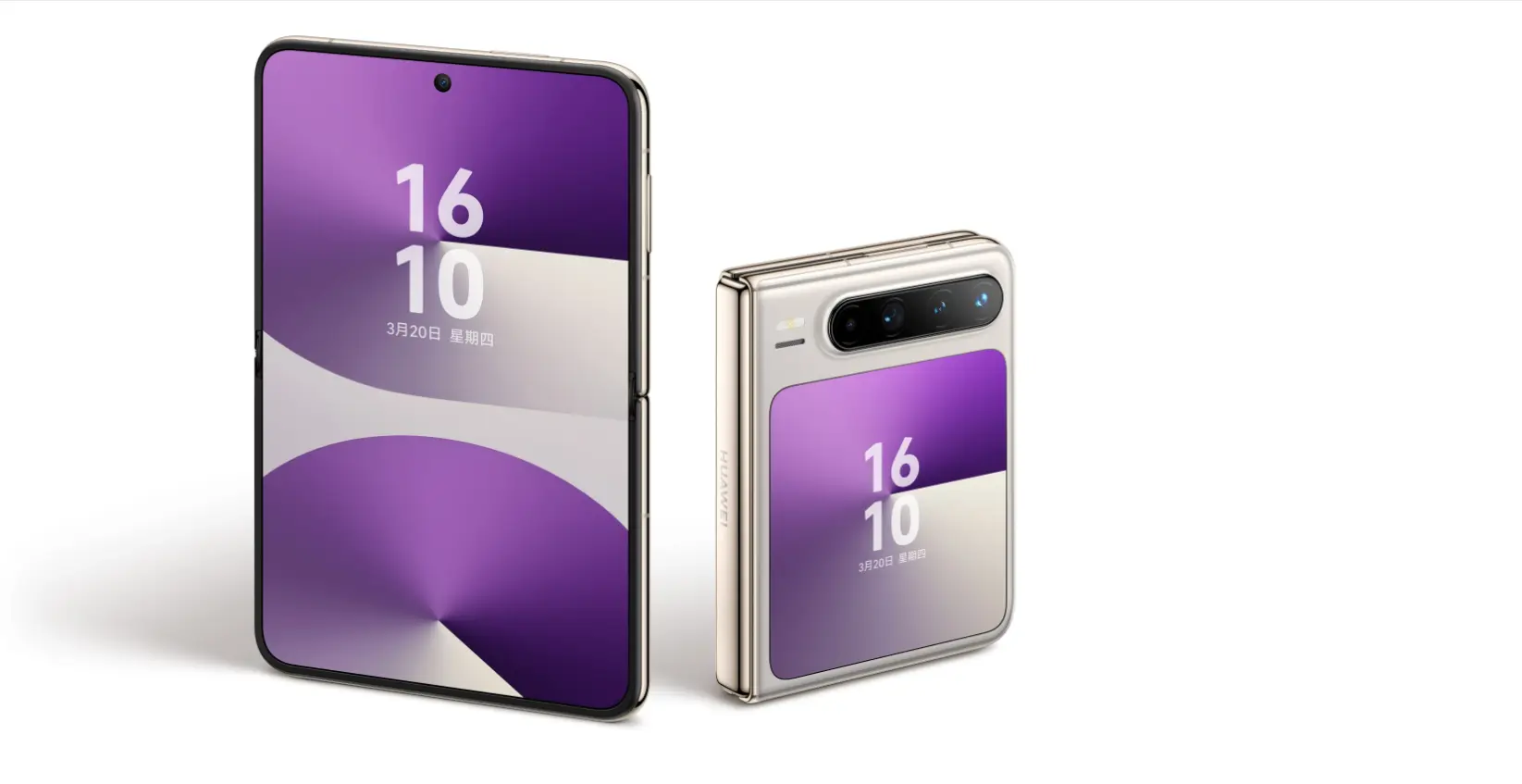 هاتف هواوي القابل للطي بطريقة Flip يأتي بأبعاد غير اعتيادية