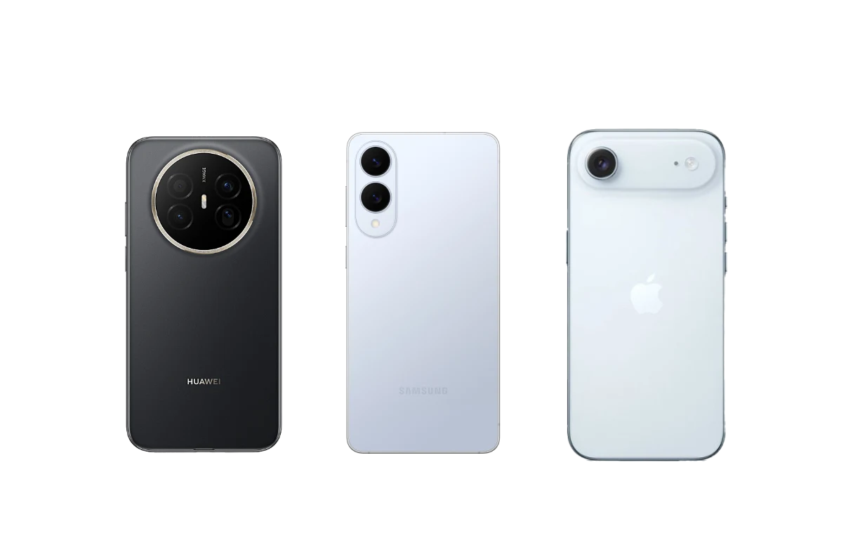 هواتف iPhone Air و Galaxy S25 Edge و Huawei Mate 70 Air