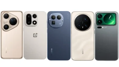 أقوى 5 هواتف في سرعة الشحن في 2025.. من اليمين إلى اليسار شاومي وأونور وريلمي وون بلس وهواوي