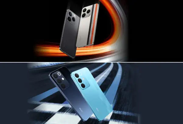 هاتف Narzo 90 في الأعلى و Narzo 90x في الأسفل