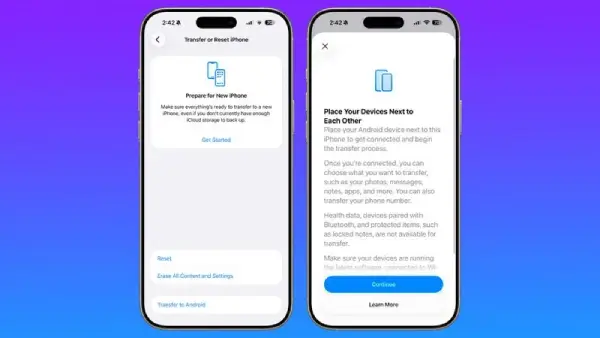 ميزة نقل البيانات من آيفون إلى أندرويد | macrumors