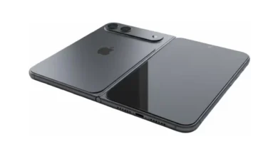 صورة مصممة لهاتف آيفون القابل للطي بالاعتماد على رسومات CAD