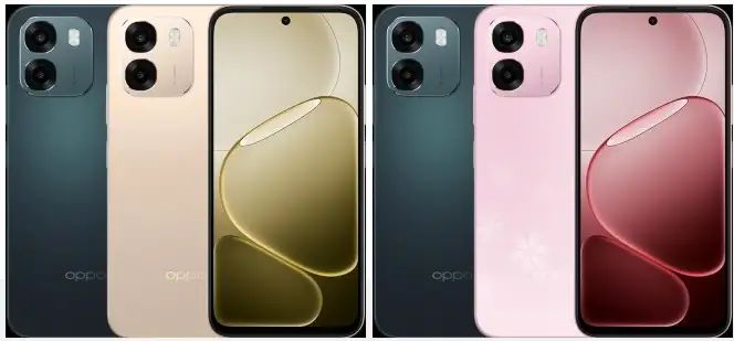 Oppo A6 (يسار) and A6 5G (يمين)
