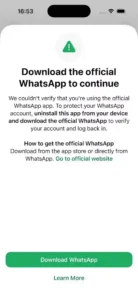 واتساب يحذر مستخدمي آيفون من نسخة مشابهة تتجسس عليهم